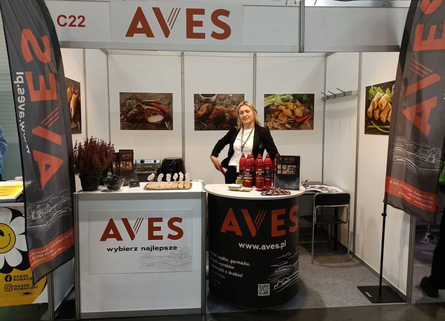 Food trade fair with Aves company at Ptak Warsaw Expo