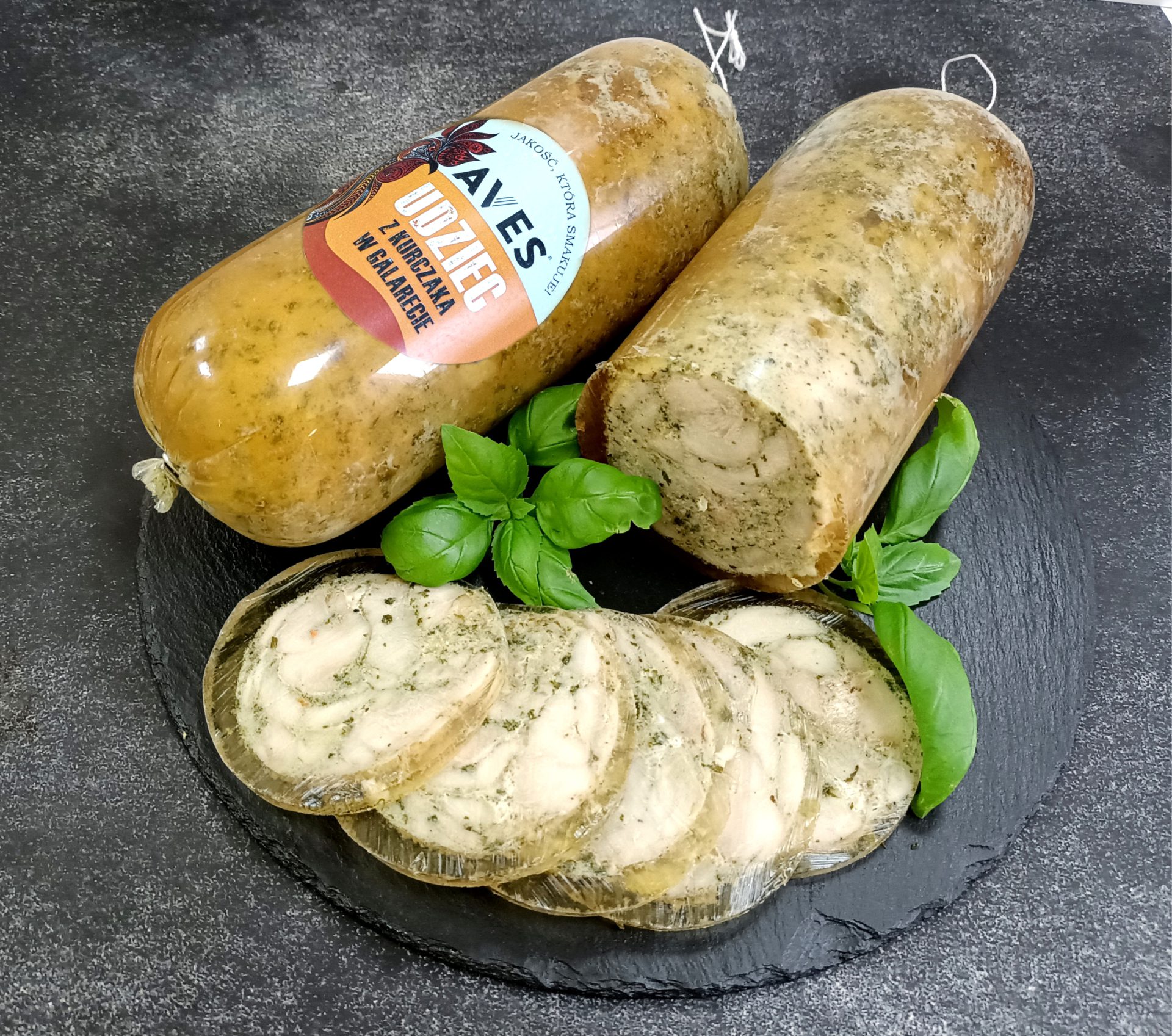 Udziec z kurczaka w galarecie