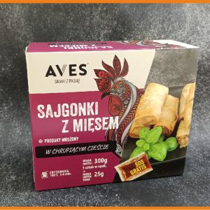 SAJGONKI Z MIĘSEM ( 5 SZT. w kartoniku 300g )