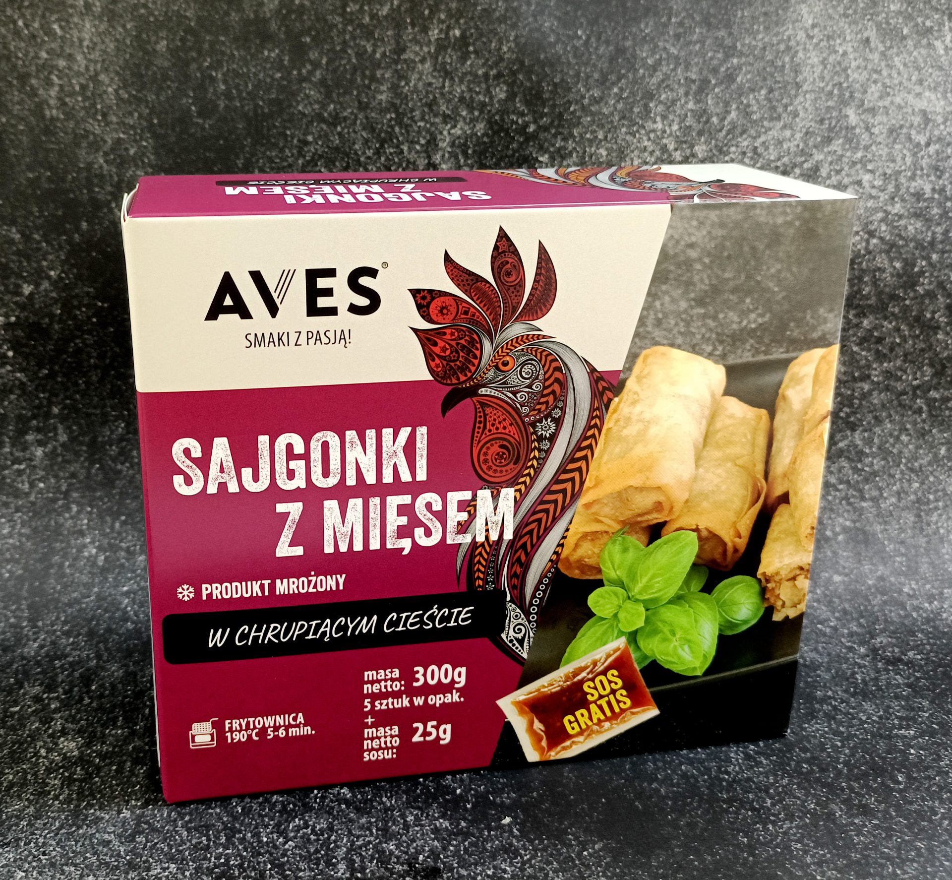 SAJGONKI Z MIĘSEM (5 SZT. w kartoniku 300g) - obrazek 2